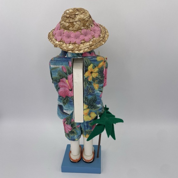 Nutcracker Snowman Beach Bum- Hawaiian Shirt, Hat, Present, Drink, Sunglasses - Picture 3 of 10